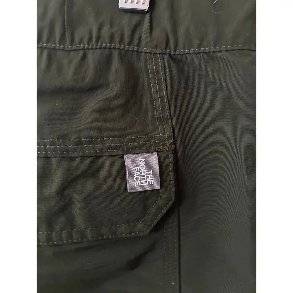 The North Face Pants Convertible Utility Hiking Dark Green Nylon Ripstop Men's M